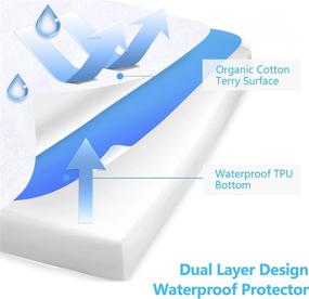 img 3 attached to Waterproof Mattress Protector Vinyl Hypoallergenic Protector
