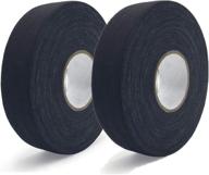 🏒 mezut hockey tape cloth: stretchable and tearable athletic sport tape for hockey, baseball - 2 rolls, 1" x 27 yd логотип