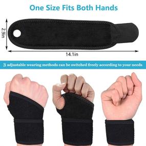 img 2 attached to Adjustable Tendonitis Arthritis Comfortable Compression Sports & Fitness