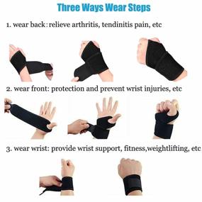 img 1 attached to Adjustable Tendonitis Arthritis Comfortable Compression Sports & Fitness