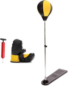 img 3 attached to Protocol Punching Bag with Stand & Boxing Gloves - Adjustable Height for Adults & Kids