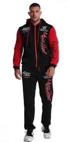 img 3 attached to Hakjay Tracksuit Full Zip Running Athletic Sports & Fitness and Team Sports