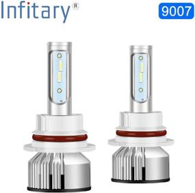 img 4 attached to 💡 INFITARY 9007 HB5 LED Headlight Bulb: High Low Dual Beam, 10000LM, 6500K Super Bright White, Plug and Play Conversion Kit