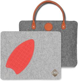 img 4 attached to 🧵 Ollan 17x13.5x0.5in New Zealand Wool Pressing Mat: Portable Ironing Mat for Crisp Edges in Quilting, Sewing, and Garment Repairs - Includes Carrying Case