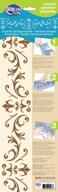 🏰 enhance your home decor with decoart 6-inch-by-18-inch stencil: victorian baroque border logo