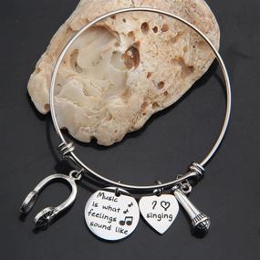 img 2 attached to Singing Bracelet Music Charm Jewelry - The Perfect Gift for Music Lovers and Teachers