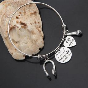 img 1 attached to Singing Bracelet Music Charm Jewelry - The Perfect Gift for Music Lovers and Teachers