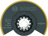 🔪 bosch osl312t starlock 3-1/2&#34; titanium bi-metal segmented saw blade: efficient multi-tool accessory логотип