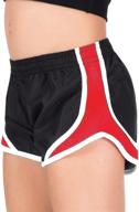 🩳 soffe girls' poly team shorty shorts logo