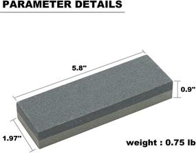 img 1 attached to 🔪 Усовершенствуйте ваши лезвия с камнем для заточки ножей Kitory Rough Whetstone: 240/320 зернистость, в комплекте антискользящая подставка