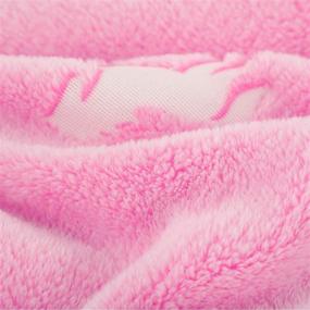 img 1 attached to 🦄 SOCHOW Unicorn Glow in The Dark Sherpa Fleece Throw Blanket – Super Soft 50 x 60 Inches Plush Blanket for Kids in Pink