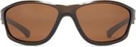 rapid polarized sunglasses - crystal olive frame, 🕶️ large size (96100725) by fisherman eyewear - brown lens логотип