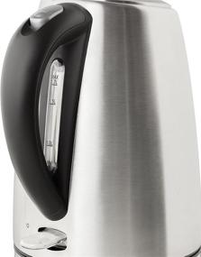 img 1 attached to 🔥 Chef’sChoice 681 Cordless Electric Kettle: Stylish Design, Brushed Stainless Steel, Concealed Heating Element, Boil Dry Protection, Auto Shut Off - 1.7-Liter, Silver