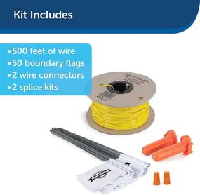 img 3 attached to Enhance Your In-Ground Fence with PetSafe Fence Wire and Flag Kit, Complete with 50 Flags and 500 ft of Wire