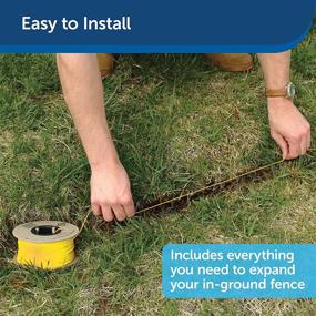 img 1 attached to Enhance Your In-Ground Fence with PetSafe Fence Wire and Flag Kit, Complete with 50 Flags and 500 ft of Wire