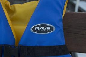 img 1 attached to 🌊 RAVE Sports Adult Nylon Life Vest - Personal Flotation Device (Blue/Yellow): Stay Safe in Style on the Water