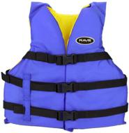 🌊 rave sports adult nylon life vest - personal flotation device (blue/yellow): stay safe in style on the water logo