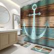 lnond curtain bathroom nautical waterproof logo