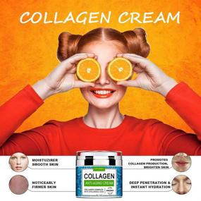 img 3 attached to 💆 Rejuvenating Collagen Cream for Face - Day and Night Retinol Moisturizers with Hyaluronic Acid & Vitamin C, Enhance Skin Texture & Glow, Powerful Moisturizer, Collagen Booster for Optimal Results