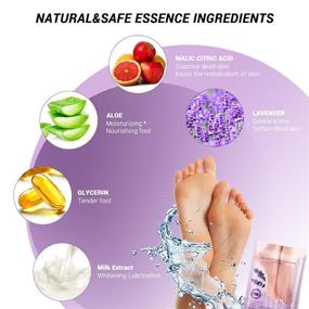 img 3 attached to 👣 MelodySusie Foot Mask: Effective Exfoliating Peel for Smooth, Callus-Free Feet - Moisturizing and Whitening - Natural Foot Care Treatment for Women & Men