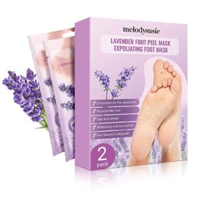 img 4 attached to 👣 MelodySusie Foot Mask: Effective Exfoliating Peel for Smooth, Callus-Free Feet - Moisturizing and Whitening - Natural Foot Care Treatment for Women & Men