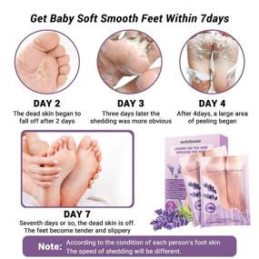 img 2 attached to 👣 MelodySusie Foot Mask: Effective Exfoliating Peel for Smooth, Callus-Free Feet - Moisturizing and Whitening - Natural Foot Care Treatment for Women & Men