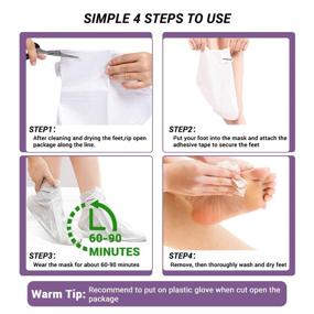 img 1 attached to 👣 MelodySusie Foot Mask: Effective Exfoliating Peel for Smooth, Callus-Free Feet - Moisturizing and Whitening - Natural Foot Care Treatment for Women & Men