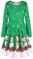 jeskids christmas sleeve dresses pockets girls' clothing in dresses logo