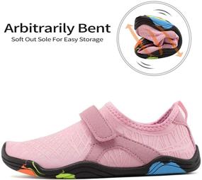 img 2 attached to 👟 Water Shoes for Boys & Girls - Lightweight Comfort Sole, Easy Walking Slip-On Aqua Sock (Toddler/Little Kid/Big Kid)