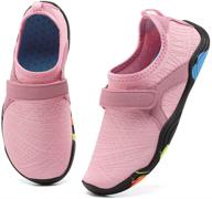 👟 water shoes for boys & girls - lightweight comfort sole, easy walking slip-on aqua sock (toddler/little kid/big kid) logo