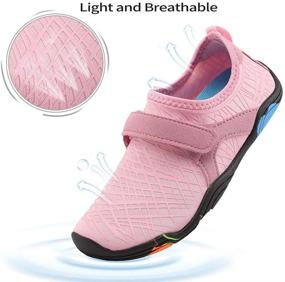 img 3 attached to 👟 Water Shoes for Boys & Girls - Lightweight Comfort Sole, Easy Walking Slip-On Aqua Sock (Toddler/Little Kid/Big Kid)