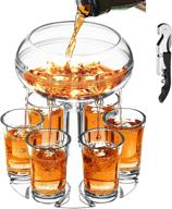 adjustable dispenser plexiglass drinking glasses logo