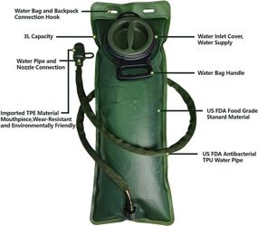 img 3 attached to Ultimate Hydration Bladder 3L: The 🚴 Must-Have for Cycling, Running, Hiking, Biking, and Climbing