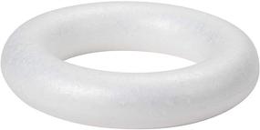 img 1 attached to Craft Foam Wreath Circles: Versatile DIY Christmas & Home Decor (5.7 In, 8 Pack)