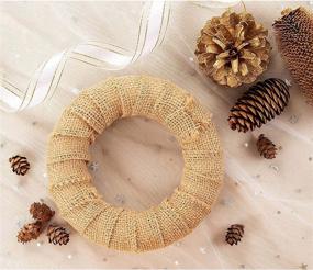 img 3 attached to Craft Foam Wreath Circles: Versatile DIY Christmas & Home Decor (5.7 In, 8 Pack)