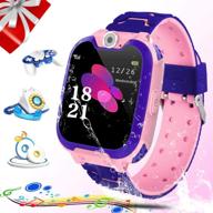 🎁 zeerkeer kids smart watch: 1.54" hd touch screen, two-way call, games, sos, music player, camera, alarm - perfect gifts for 3-10 year olds (pink) logo