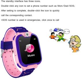 img 1 attached to 🎁 Zeerkeer Kids Smart Watch: 1.54" HD Touch Screen, Two-Way Call, Games, SOS, Music Player, Camera, Alarm - Perfect Gifts for 3-10 Year Olds (Pink)