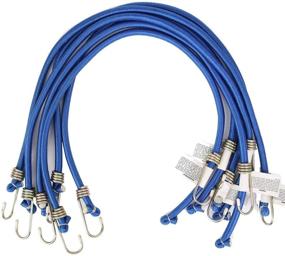 img 4 attached to 🔵 XSTRAP 36-inch x 12mm Bungee Cords 6 Pack - Heavy Duty Bungee Ropes Straps for Outdoor, Luggage Rack, Camping, Tents, Cargo - Blue