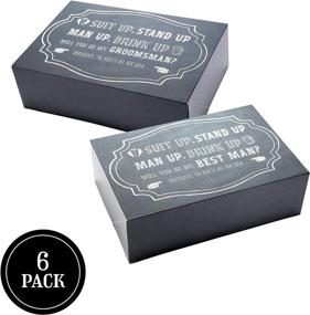 img 2 attached to 👔 Charming Groomsmen Groomsman Gift Proposal Chalkboard: Perfect for Asking Your Best Men!