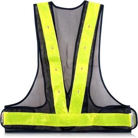 img 2 attached to 🔦 kwmobile LED Light Safety Vest - Enhance Visibility & Safety with Reflective Stripes - Perfect for Traffic Night Warning