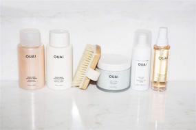 img 3 attached to OUAI Thick Shampoo + Conditioner Set: Sulfate-Free 10 oz Each