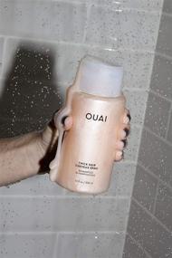 img 2 attached to OUAI Thick Shampoo + Conditioner Set: Sulfate-Free 10 oz Each