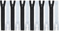 👗 ykk #3 skirt & dress zipper - wholesale pack of 12 zippers (6 black, 6 white) - zipperstop authorized distributor logo