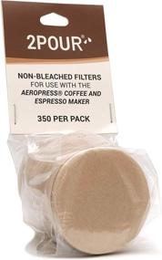 img 2 attached to 🔄 350x (1 Pack) Reusable Replacement Paper Filters for Aeropress Coffee Maker - Vegan, Non-Bleached, Natural"
