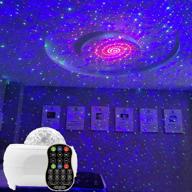 🌌 starry night light projector with bluetooth music speaker - galaxy nebula led for bedroom, adults, and kids логотип