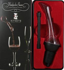 img 3 attached to 🍷 Wine Aerator and Pourer - Enhanced Pouring and Aeration Spout (Black) by Kitgets