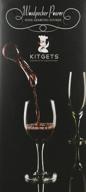 🍷 wine aerator and pourer - enhanced pouring and aeration spout (black) by kitgets логотип