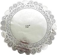 pepperlonely silver classic metallic doilies: elegant décor for a touch of sophistication logo