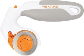 img 4 attached to Fiskars 190180-1001 Регулируемый ротационный резак, 45 мм: Высокоточный и универсальный инструмент для резки