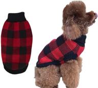 a&l dog reindeer holiday pet clothes sweater: classic red attire for dogs, puppies, kittens, and cats логотип